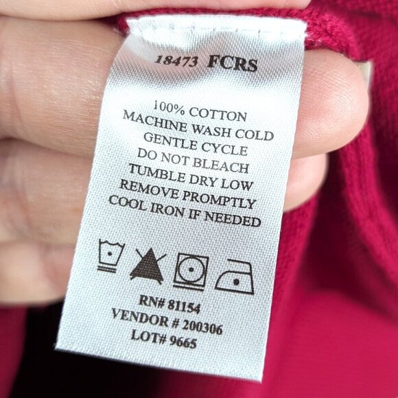 Chadwicks of Boston Button-Down Raspberry Cardigan S - Picture 4 of 5